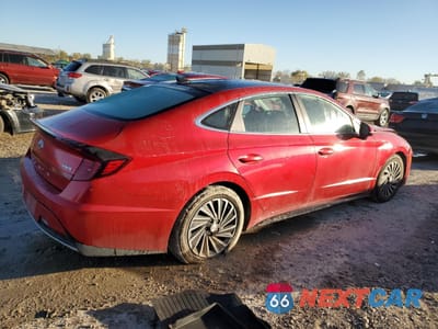 Trzecie zdjęcie samochodu z tyłu: 2021 HYUNDAI SONATA HYBRID VIN:KMHL54JJ5MA031172 - miniatura