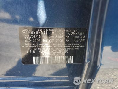 Zdjęcie 12 z 12 samochodu: 2016 HYUNDAI ELANTRA GT VIN:KMHD35LHXGU293296 - miniatura