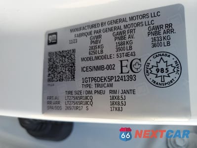 Zdjęcie 12 z 13 samochodu: 2023 GMC CANYON AT4 VIN:1GTP6DEK5P1241393 - miniatura