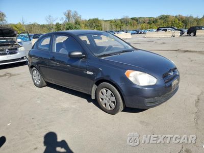 Czwarte zdjęcie samochodu z boku: 2010 HYUNDAI ACCENT BLUE VIN:KMHCM3AC3AU150590 - miniatura