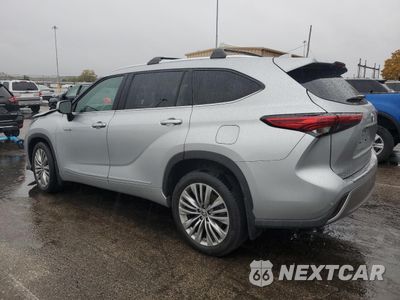 Drugie zdjęcie samochodu z przodu: 2021 TOYOTA HIGHLANDER HYBRID PLATINUM VIN:5TDEBRCH8MS028654 - miniatura