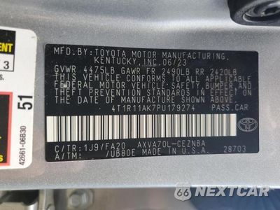 Zdjęcie 12 z 12 samochodu: 2023 TOYOTA CAMRY LE VIN:4T1R11AK7PU179274 - miniatura