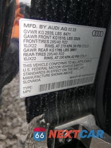 Zdjęcie 13 z 15 samochodu: 2023 AUDI Q8 PRESTIGE S-LINE VIN:WA1FVBF14PD020532 - miniatura