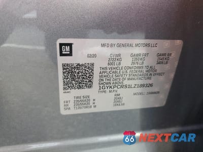 Zdjęcie 14 z 15 samochodu: 2020 CADILLAC XT6 PREMIUM LUXURY VIN:1GYKPCRS1LZ189326 - miniatura