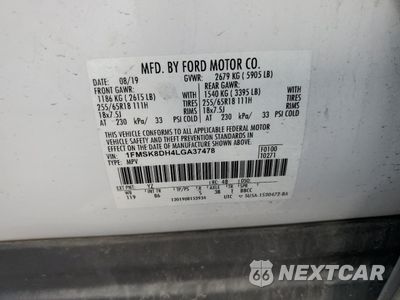 Zdjęcie 13 z 13 samochodu: 2020 FORD EXPLORER XLT VIN:1FMSK8DH4LGA37478 - miniatura