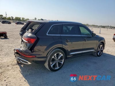 Trzecie zdjęcie samochodu z tyłu: 2023 AUDI Q7 PREMIUM PLUS VIN:WA1LXBF7XPD027664 - miniatura