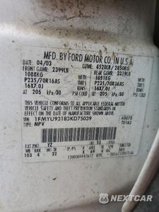 Zdjęcie 12 z 12 samochodu: 2003 FORD ESCAPE XLT VIN:1FMYU93183KD75039 - miniatura