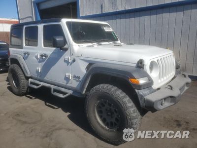 Czwarte zdjęcie samochodu z boku: 2018 JEEP WRANGLER UNLIMITED SPORT VIN:1C4HJXDG9JW274652 - miniatura