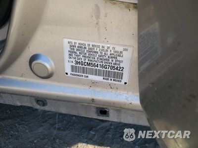 Zdjęcie 13 z 13 samochodu: 2006 HONDA ACCORD LX VIN:3HGCM56416G705422 - miniatura