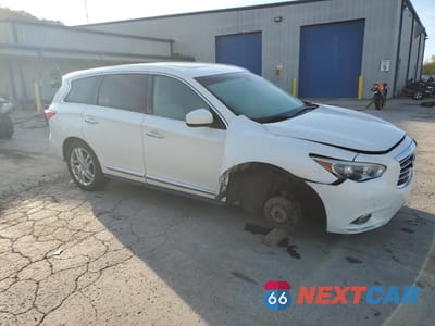 Czwarte zdjęcie samochodu z boku: 2013 INFINITI JX35 VIN:5N1AL0MM3DC312676 - miniatura