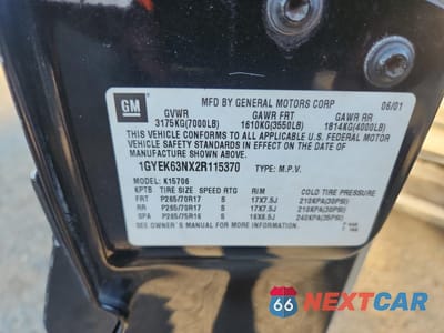 Zdjęcie 13 z 13 samochodu: 2002 CADILLAC ESCALADE LUXURY VIN:1GYEK63NX2R115370 - miniatura