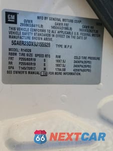 Zdjęcie 13 z 13 samochodu: 2009 BUICK ENCLAVE CXL VIN:5GAER23DX9J155928 - miniatura