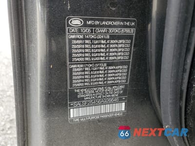 Zdjęcie 14 z 14 samochodu: 2006 LAND ROVER RANGE ROVER SPORT HSE VIN:SALSF25456A926646 - miniatura