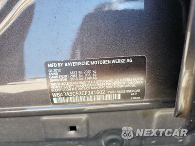 Zdjęcie 12 z 12 samochodu: 2012 BMW 328 I VIN:WBA3A5C53CF341602 - miniatura
