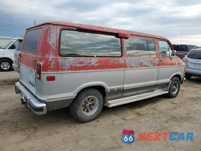 Trzecie zdjęcie samochodu z tyłu: 1988 DODGE RAM WAGON B250 VIN:2B4HB21Y7JK174951 - miniatura