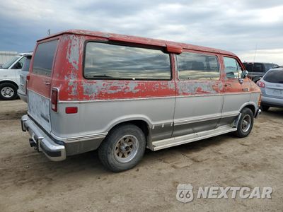 Trzecie zdjęcie samochodu z tyłu: 1988 DODGE RAM WAGON B250 VIN:2B4HB21Y7JK174951 - miniatura