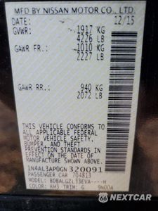 Zdjęcie 12 z 12 samochodu: 2016 NISSAN ALTIMA 2.5 VIN:1N4AL3AP0GN320091 - miniatura