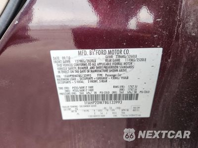 Zdjęcie 12 z 12 samochodu: 2011 FORD TAURUS SE VIN:1FAHP2DW7BG133993 - miniatura