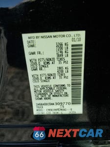 Zdjęcie 13 z 13 samochodu: 2010 NISSAN TITAN XE VIN:1N6BA0EC0AN309770 - miniatura