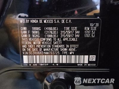 Zdjęcie 12 z 14 samochodu: 2021 HONDA HR-V LX VIN:3CZRU6H34MM703725 - miniatura