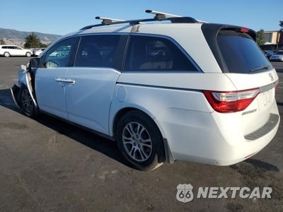 Drugie zdjęcie samochodu z przodu: 2013 HONDA ODYSSEY EX VIN:5FNRL5H45DB044621 - miniatura