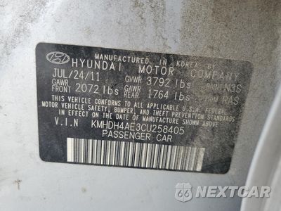 Zdjęcie 12 z 14 samochodu: 2012 HYUNDAI ELANTRA GLS VIN:KMHDH4AE3CU258405 - miniatura