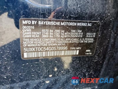 Zdjęcie 13 z 13 samochodu: 2016 BMW X5 XDR40E VIN:5UXKT0C54G0S78996 - miniatura