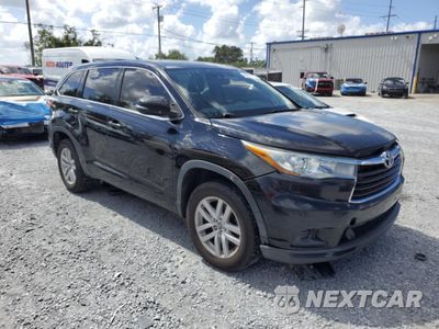 Czwarte zdjęcie samochodu z boku: 2016 TOYOTA HIGHLANDER LE VIN:5TDZARFH9GS019711 - miniatura