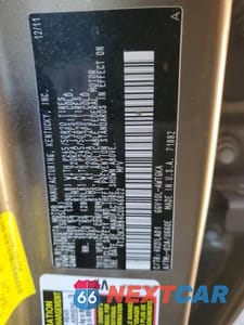 Zdjęcie 12 z 12 samochodu: 2012 TOYOTA VENZA XLE VIN:4T3ZK3BB4CU046822 - miniatura
