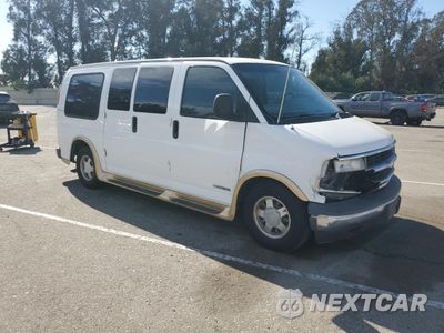 Czwarte zdjęcie samochodu z boku: 2000 CHEVROLET EXPRESS G1500 VIN:1GBFG15R9Y1279025 - miniatura
