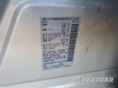 Zdjęcie 13 z 13 samochodu: 2014 NISSAN PATHFINDER S VIN:5N1AR2MM5EC724769 - miniatura