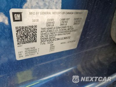Zdjęcie 13 z 14 samochodu: 2019 GMC SIERRA LIMITED K1500 VIN:2GTV2LEC5K1136572 - miniatura