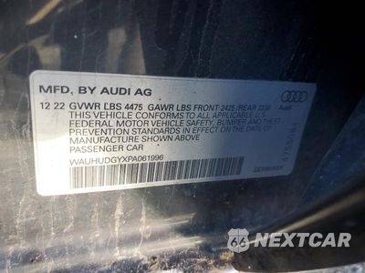 Zdjęcie 12 z 12 samochodu: 2023 AUDI A3 PREMIUM PLUS VIN:WAUHUDGYXPA061996 - miniatura