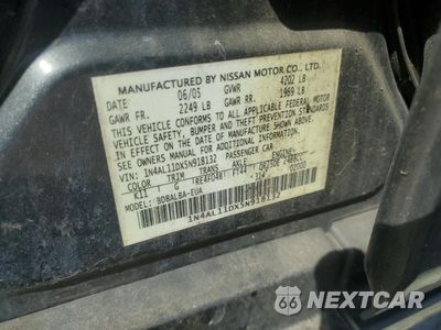 Zdjęcie 12 z 12 samochodu: 2005 NISSAN ALTIMA S VIN:1N4AL11DX5N918132 - miniatura