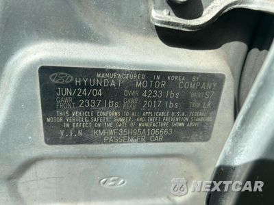 Zdjęcie 10 z 15 samochodu: 2005 HYUNDAI SONATA GLS VIN:KMHWF35H95A106663 - miniatura