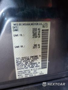 Zdjęcie 12 z 12 samochodu: 2015 NISSAN ALTIMA 2.5 VIN:1N4AL3AP5FC471518 - miniatura