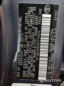 Zdjęcie 13 z 13 samochodu: 2011 TOYOTA AVALON BASE VIN:4T1BK3DB2BU416932 - miniatura