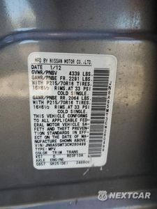 Zdjęcie 13 z 13 samochodu: 2012 NISSAN ROGUE S VIN:JN8AS5MT3CW280499 - miniatura