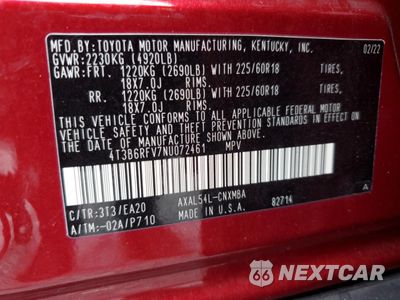 Zdjęcie 14 z 15 samochodu: 2022 TOYOTA RAV4 XLE PREMIUM VIN:4T3B6RFV7NU072461 - miniatura