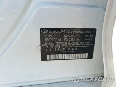 Zdjęcie 12 z 15 samochodu: 2017 HYUNDAI SONATA SPORT VIN:5NPE34AF5HH471907 - miniatura