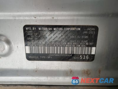 Zdjęcie 12 z 12 samochodu: 2023 MITSUBISHI ECLIPSE CROSS SE VIN:JA4ATWAA1PZ036494 - miniatura