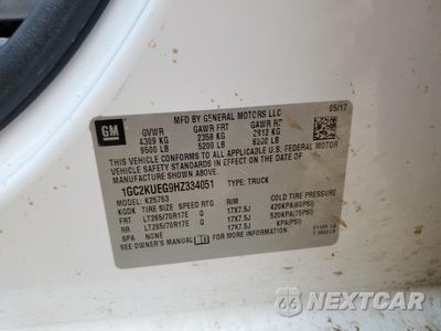 Zdjęcie 12 z 14 samochodu: 2017 CHEVROLET SILVERADO K2500 HEAVY DUTY VIN:1GC2KUEG9HZ334051 - miniatura