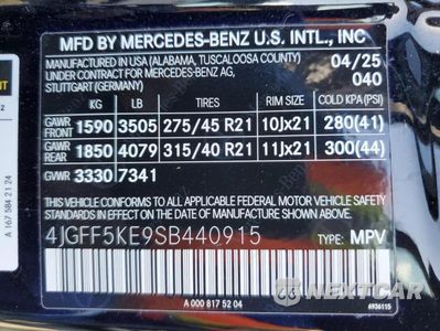 Zdjęcie 13 z 13 samochodu: 2025 MERCEDES-BENZ GLS 450 4MATIC VIN:4JGFF5KE9SB440915 - miniatura