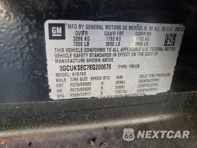 Zdjęcie 12 z 12 samochodu: 2014 CHEVROLET SILVERADO K1500 LTZ VIN:3GCUKSEC7EG200676 - miniatura