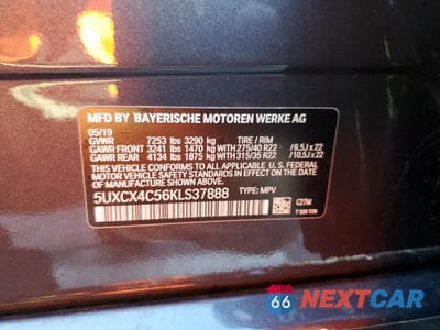 Zdjęcie 12 z 15 samochodu: 2019 BMW X7 XDRIVE50I VIN:5UXCX4C56KLS37888 - miniatura