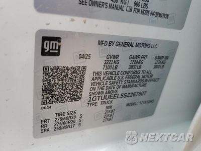 Zdjęcie 12 z 12 samochodu: 2025 GMC SIERRA K1500 AT4 VIN:1GTUUEEL5SZ267607 - miniatura