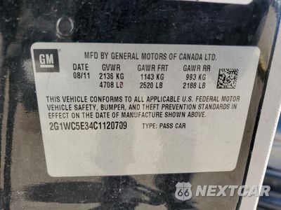 Zdjęcie 12 z 12 samochodu: 2012 CHEVROLET IMPALA LTZ VIN:2G1WC5E34C1120709 - miniatura