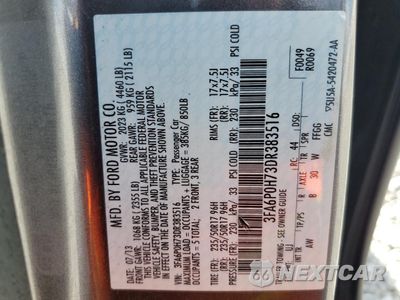 Zdjęcie 12 z 14 samochodu: 2013 FORD FUSION SE VIN:3FA6P0H73DR383516 - miniatura