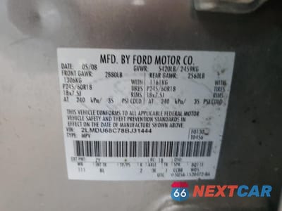 Zdjęcie 13 z 13 samochodu: 2008 LINCOLN MKX VIN:2LMDU68C78BJ31444 - miniatura