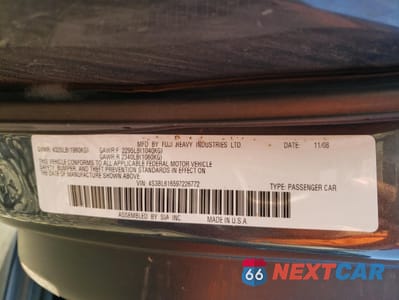 Zdjęcie 13 z 15 samochodu: 2009 SUBARU LEGACY 2.5I VIN:4S3BL616597226772 - miniatura